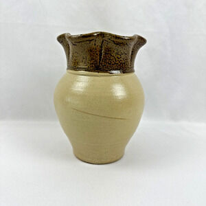 Studio Art Pottery Vase Frank Almquist Methow Wa 2001 Handmade Vintage 6.5"